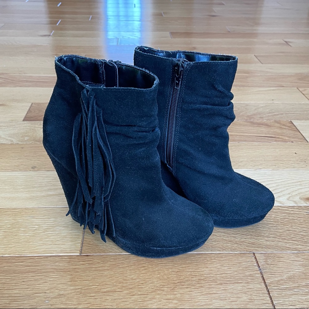 Express Fringe Ankle Boot